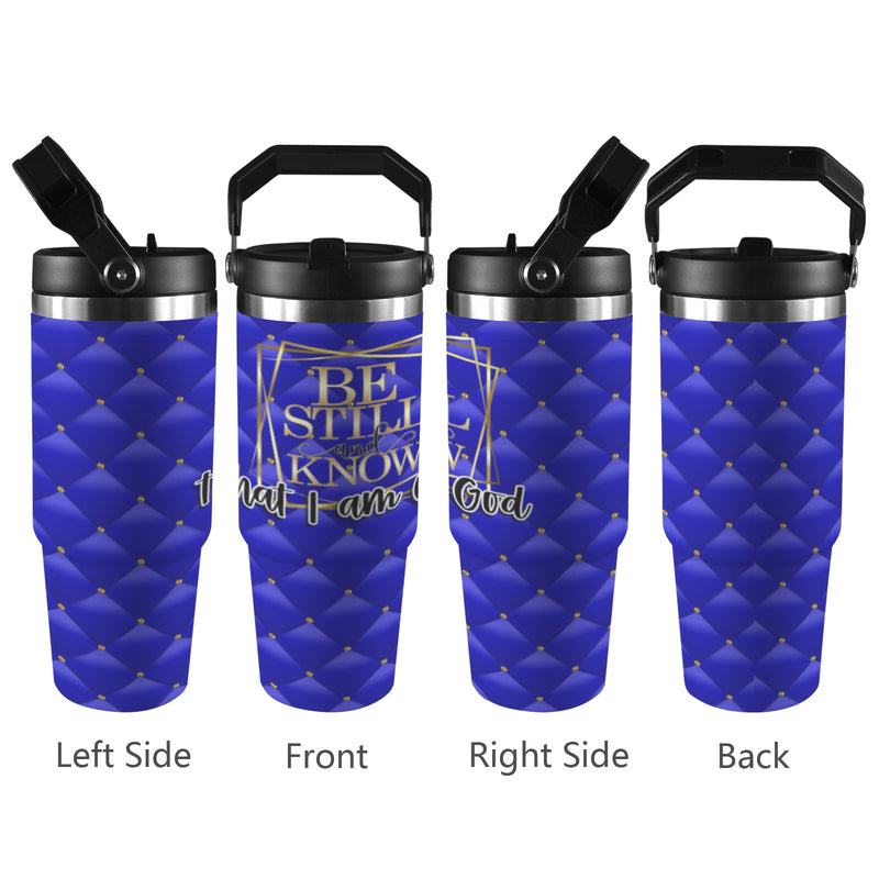 Be Still and Know 30oz Tumbler with Top Handle