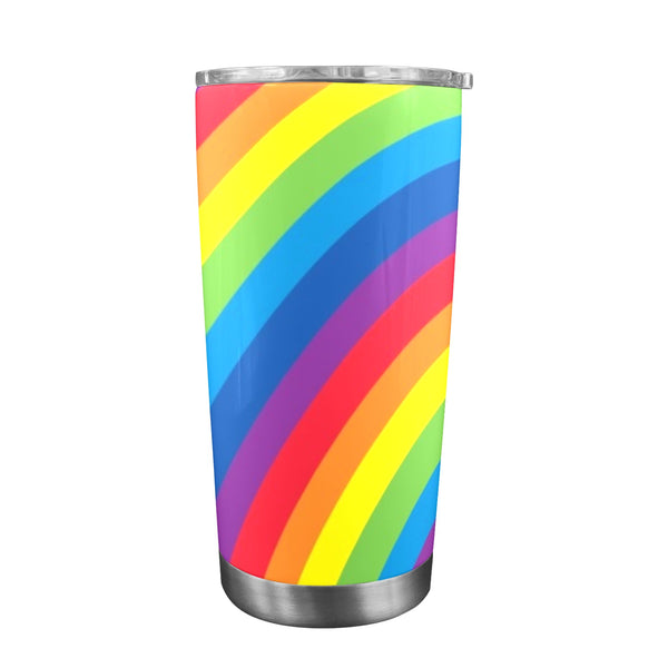 Rainbow 20oz Mobile Tumbler with Clear Slide Lid