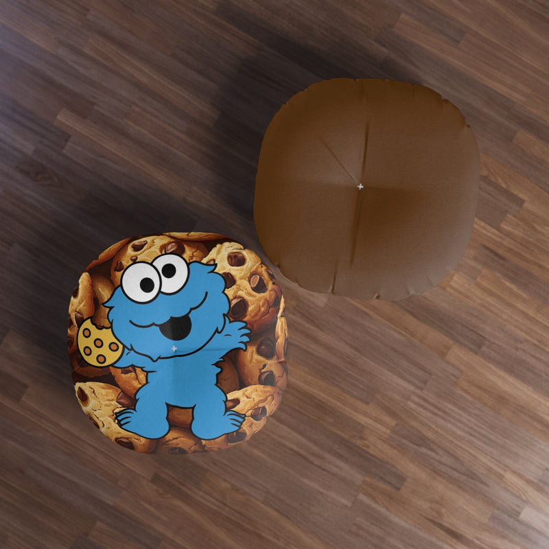 Floor Pillow, Round Floor Pillow, Reading Pillow, Cookie Pillow