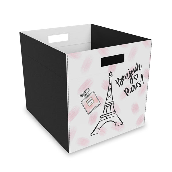 Felt Storage Box, Paris Theme