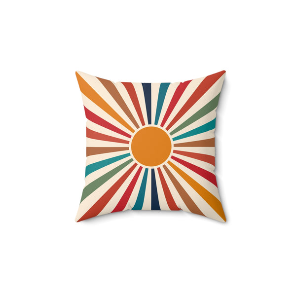 Colorful Pillow, Rainbow Pillow, Square Pillow