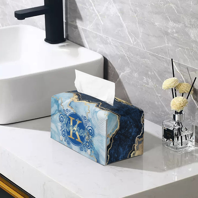 PU leather rectangular tissue box