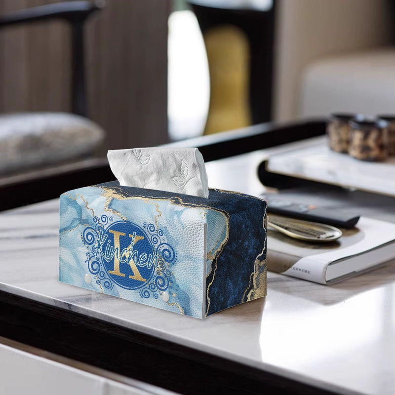 PU leather rectangular tissue box