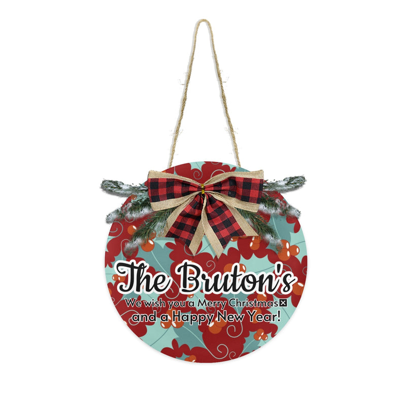 Georgia Christmas Door Hanger (11.8inch)