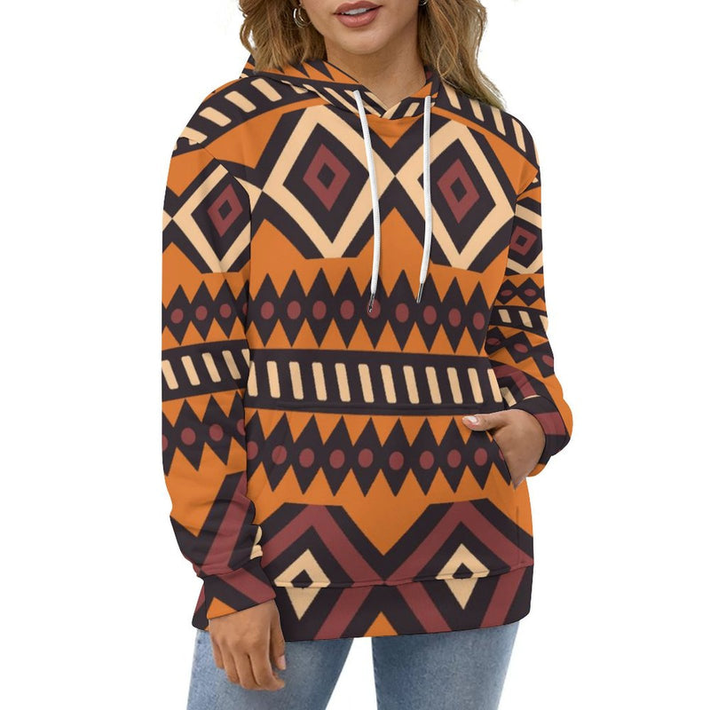 African Print Hoodie, Double hat sweater