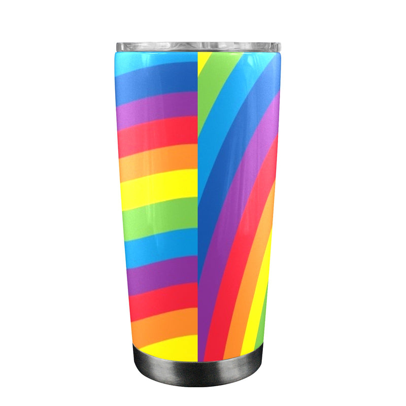 Rainbow 20oz Mobile Tumbler with Clear Slide Lid