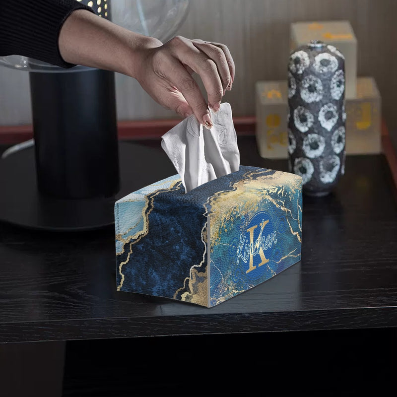 PU leather rectangular tissue box