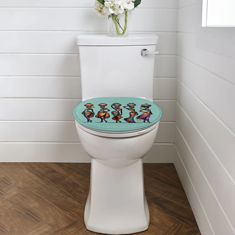 Flannel fabric Toilet cover (single piece set)