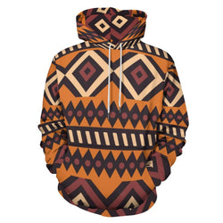 African Print Hoodie, Double hat sweater