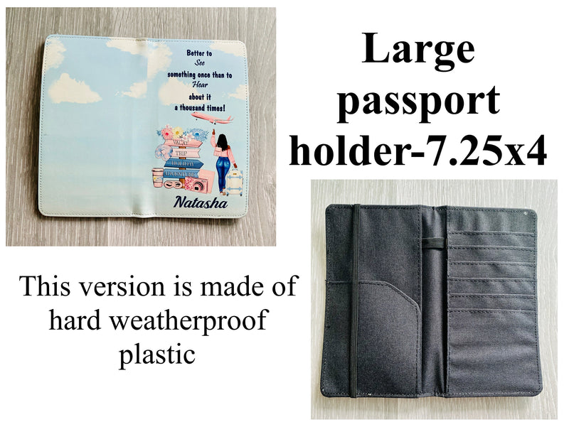 Give your passports the protection it deserves! Perfect companion for keeping them safe and stylish while traveling!