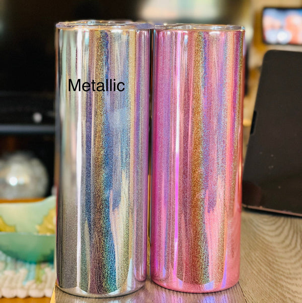 Metallic tumbler|20oz Tumbler|Personalized gift|Custom gift