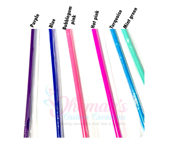 Skinny Tumbler Replacement Straws | Individually Wrapped Straws | Colorful Reusable Straws | Cup Straws | Straws