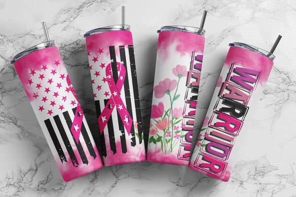 Tumbler, Breast Cancer Tumbler, 20oz Tumbler, Pink Tumbler