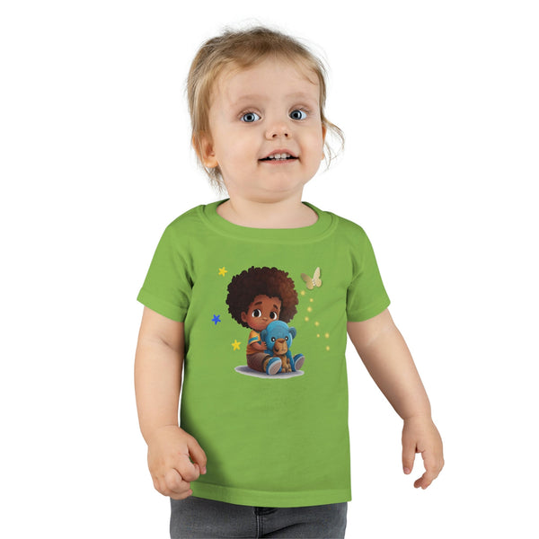 Toddler T-shirt, Boy with Bear, Kid&#39;s T-shirt, T-shirt