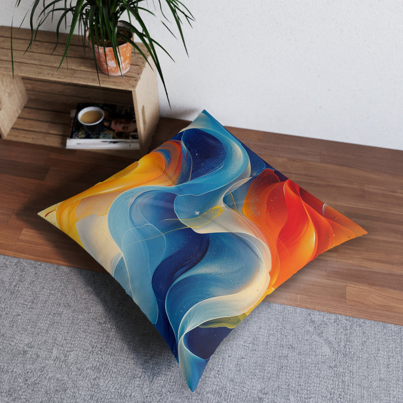 Floor Pillow, Square Pillow, Colorful Pillow